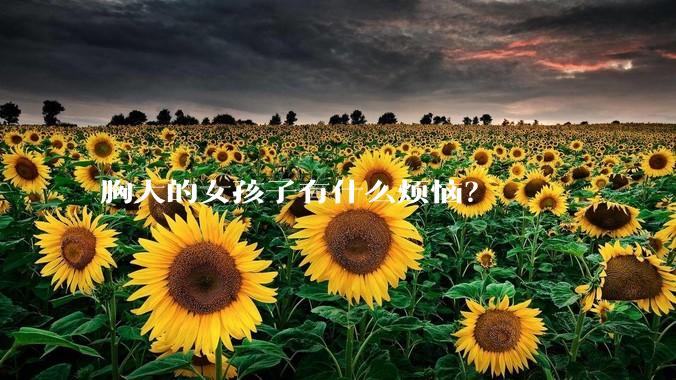 胸大的女孩子有什么烦恼？